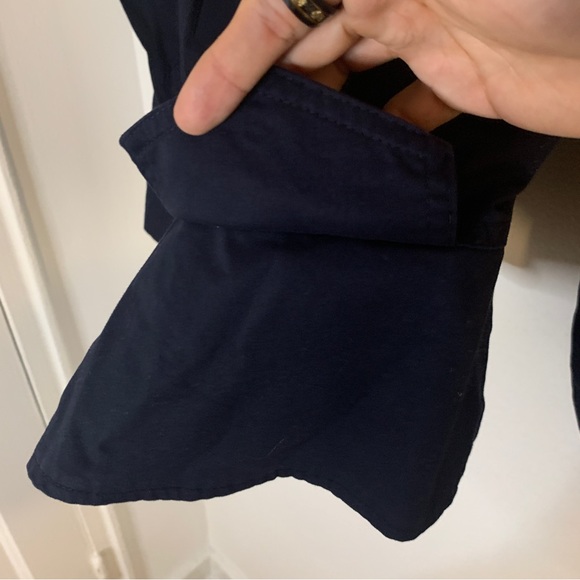 Navy DressBarn zip up jacket - Picture 4 of 7